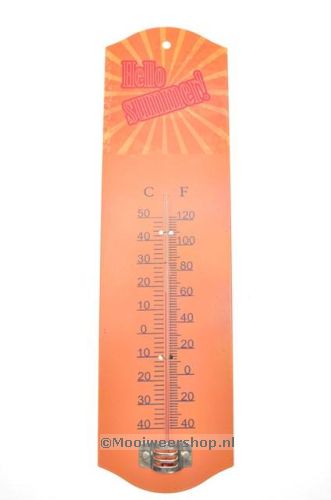 Thermometer Zomer, Oranje