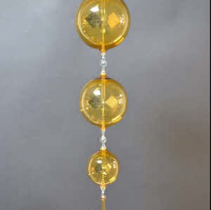 Lichtmolen hangend, rond, 100 mm, geel, gecombineerd met andere maten en glasdruppel