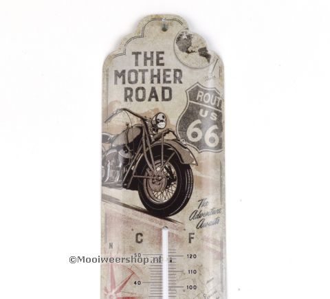 Thermometer Route 66 Bike Map