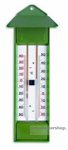 brandwonden privacy Bevestiging Min / Max thermometer groen
