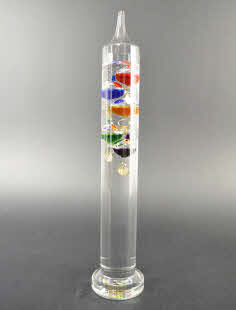 Galileo Thermometer 28 cm, diverse kleuren