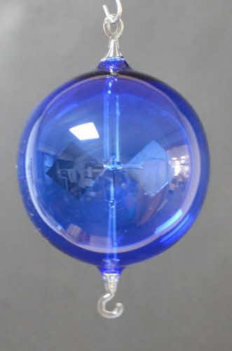 Lichtmolen hangend, rond, 90 mm, blauw