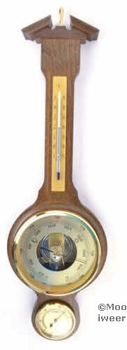 Barometer Rustiek Eikenhout