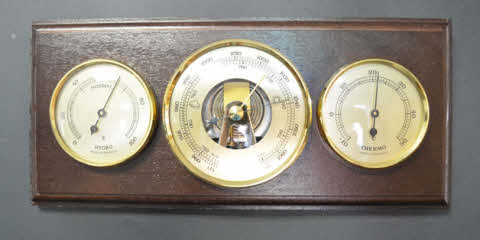 Barometer mahoniekleurig eiken