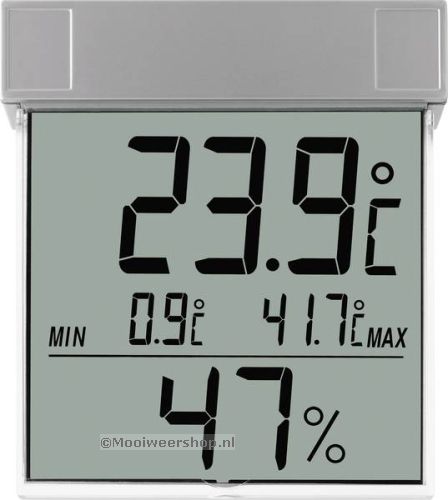 Raamthermometer digitaal