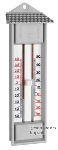 Min / Max thermometer grijs