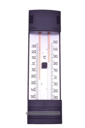 bodem Neuken breedte Min / Max thermometer zwart