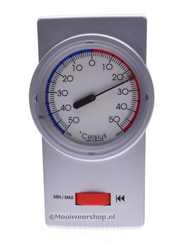 Thermometer min / max bimetaal zilver