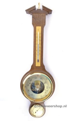 Barometer Rustiek Eikenhout