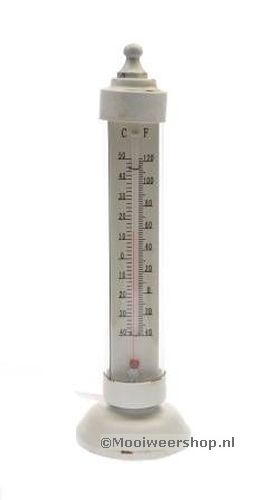 Thermometer staand rond wit