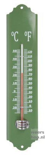 Thermometer metaal groen