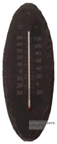 Thermometer Leisteen Ovaal klein