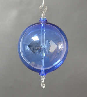 Lichtmolen hangend, rond, 80 mm, blauw