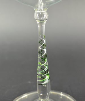 Lichtmolen staand, 22 cm, 80 mm, groene spiraal in steel
