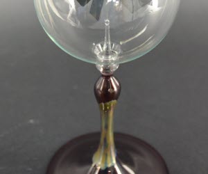 Lichtmolen staand, 21 cm, 80 mm, paars met metaaloxiden