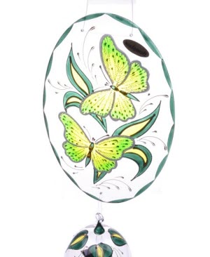 Raamhanger met Lichtmolen Vlinder, groen