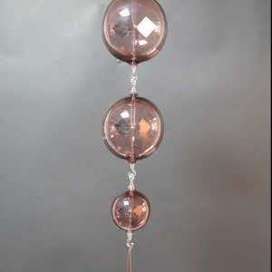 Lichtmolen hangend, rond, 90 mm, paars, gecombineerd met andere maten en glasdruppel