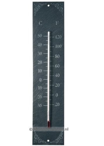 Thermometer Leisteen klassiek