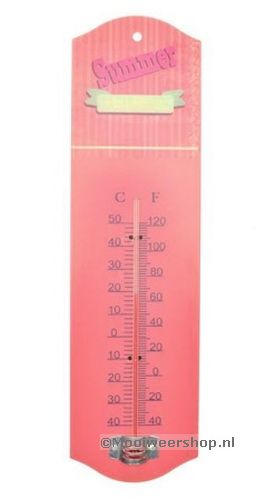 Thermometer Zomer, Roze