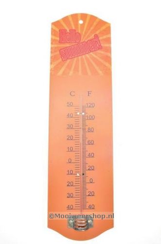 Thermometer Zomer, Oranje