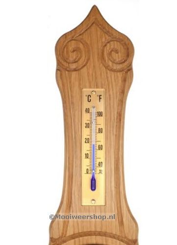 Barometer, blank eiken