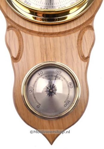 Barometer, blank eiken