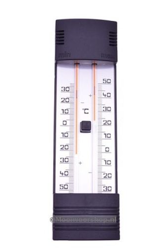 Min / Max thermometer zwart