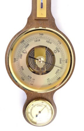 Barometer Rustiek Eikenhout