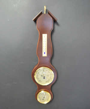 Barometer Mahoniekleurig