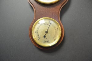 Barometer Mahoniekleurig