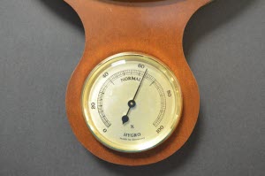 Barometer massief eiken