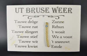 Bruinisse weerplankje, wit