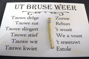 Bruinisse weerplankje, wit