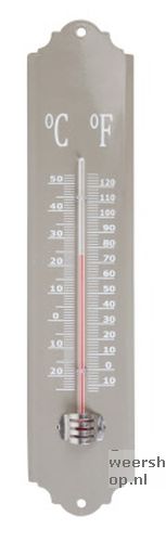 Thermometer metaal grijs